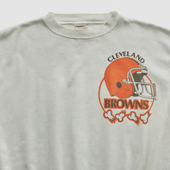 Cleveland Browns Chalk Line 90s Pullover Sweatshirt - White Vintage - Fanatics