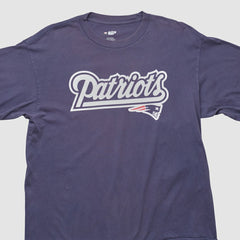 New England Patriots NFL 2000s Long Sleeve T-shirt - Navy Vintage - Fanatics