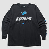Detroit Lions NFL 2010s Long Sleeve T-shirt - Black Vintage - Fanatics