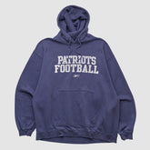 New England Patriots Reebok 2000s Hooded Pullover Sweatshirt - Navy Vintage - Fanatics