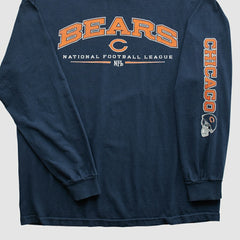 Chicago Bears NFL 2000s Long Sleeve T-shirt - Navy Vintage - Fanatics