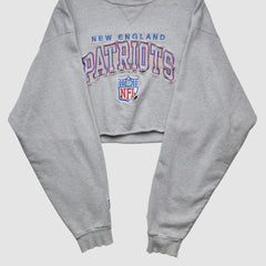 New England Patriots Champion 90s Pullover Sweatshirt - Heather Gray Vintage - Fanatics