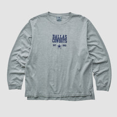 Dallas Cowboys Cowboys Authentic Apparel 2000s Long Sleeve T-shirt - Heather Gray Vintage - Fanatics