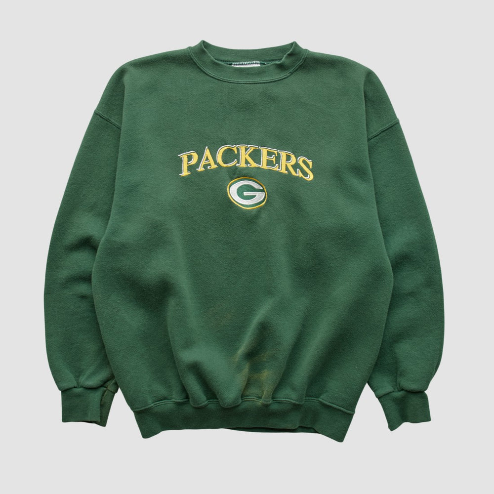 Green Bay Packers Logo Athletic Pullover Sweatshirt - Green Vintage - Fanatics