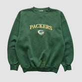 Green Bay Packers Logo Athletic Pullover Sweatshirt - Green Vintage - Fanatics