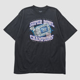 New York Giants Reebok 2008 T-shirt - Black Vintage - Fanatics