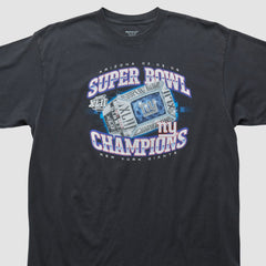 New York Giants Reebok 2008 T-shirt - Black Vintage - Fanatics