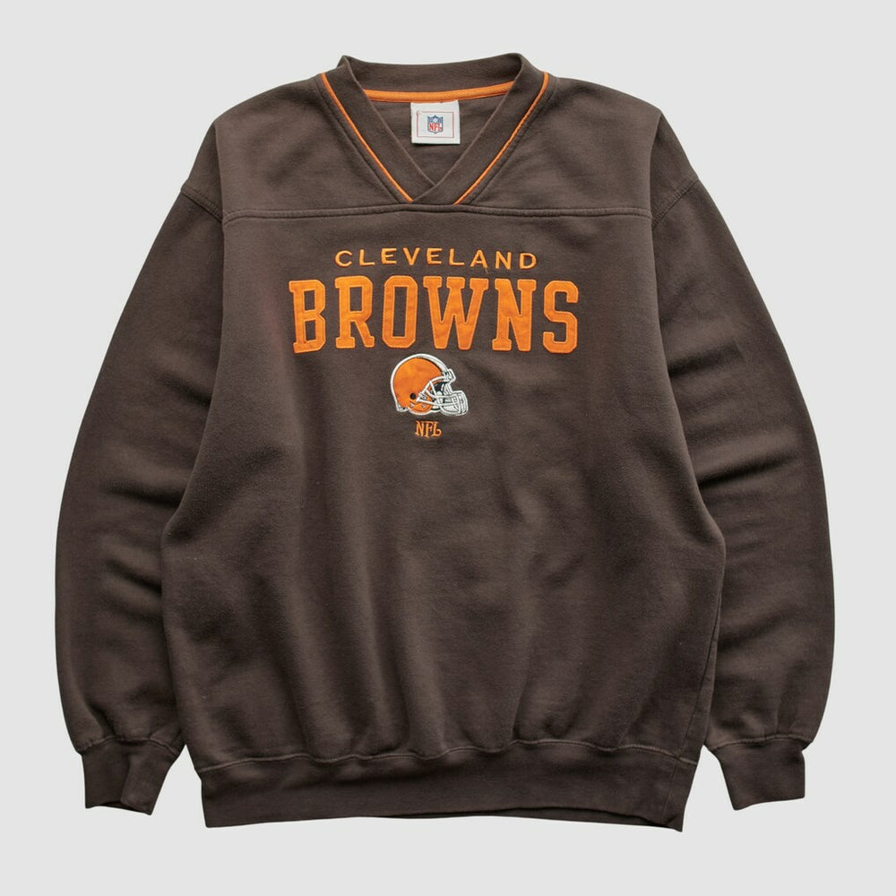 Cleveland Browns NFL 2000s Pullover Sweatshirt - Brown Vintage - Fanatics