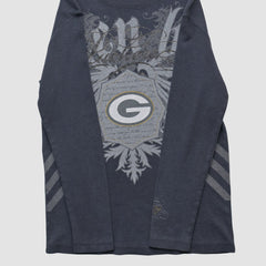 Green Bay Packers NFL 2000s Long Sleeve T-shirt - Black Vintage - Fanatics