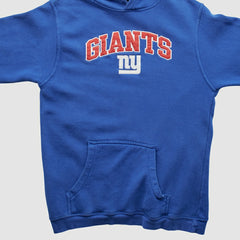 New York Giants Reebok 2000s Hooded Pullover Sweatshirt - Blue Vintage - Fanatics