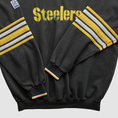 Pittsburgh Steelers Starter 90s Pullover Sweatshirt - Black Vintage - Fanatics