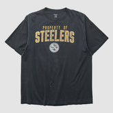 Pittsburgh Steelers Reebok 2000s T-shirt - Black Vintage - Fanatics