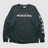 Baltimore Ravens Reebok 2000s Long Sleeve T-shirt - Black Vintage - Fanatics