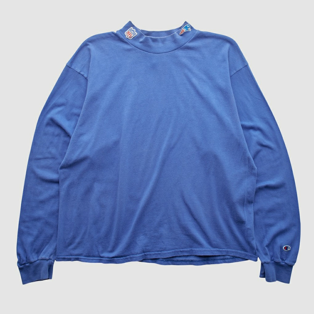 New England Patriots Champion 90s Long Sleeve T-shirt - Blue Vintage - Fanatics