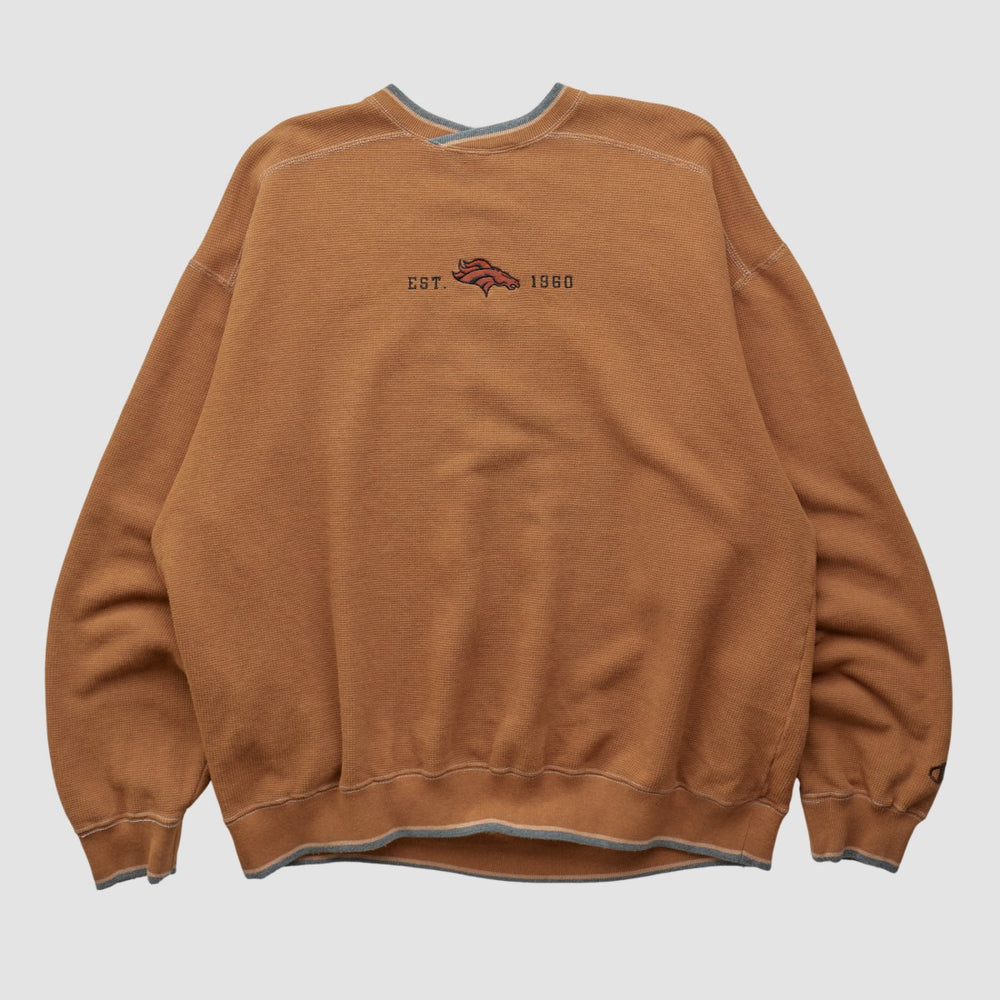 Denver Broncos Champion 2000s Pullover Sweatshirt - Clay Vintage - Fanatics