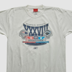 New England Patriots Reebok 2004 T-shirt - White Vintage - Fanatics