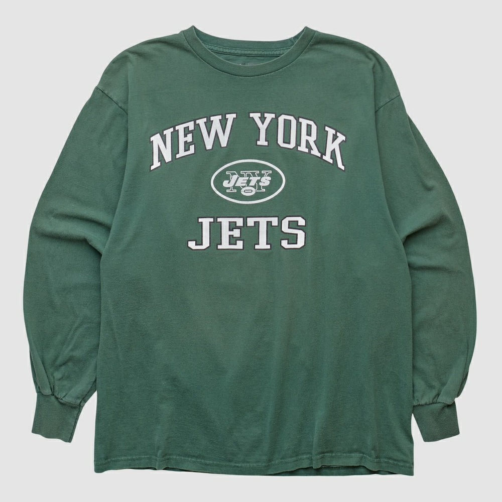 New York Jets NFL 2000s Long Sleeve T-shirt - Green Vintage - Fanatics