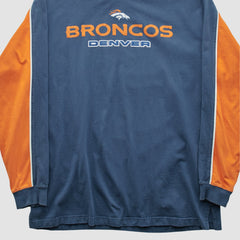 Denver Broncos NFL 2000s Long Sleeve T-shirt - Navy Vintage - Fanatics