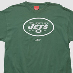 New York Jets Reebok 2000s Long Sleeve T-shirt - Green Vintage - Fanatics
