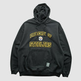 Pittsburgh Steelers Reebok 2000s Hooded Pullover Sweatshirt - Black Vintage - Fanatics