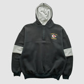 Kansas City Chiefs Dodger 90s Hooded 1/4 Zip Sweatshirt - Black Vintage - Fanatics