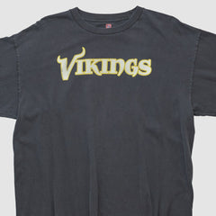 Minnesota Vikings NFL 2000s Long Sleeve T-shirt - Black Vintage - Fanatics