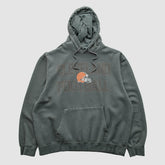 Cleveland Browns Majestic 2010s Hooded Pullover Sweatshirt - Gray Vintage - Fanatics