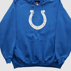 Indianapolis Colts NFL 2000s Hooded Pullover Sweatshirt - Blue Vintage - Fanatics