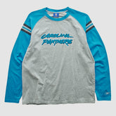 Carolina Panthers Reebok 2000s Long Sleeve T-shirt - Heather Gray Vintage - Fanatics