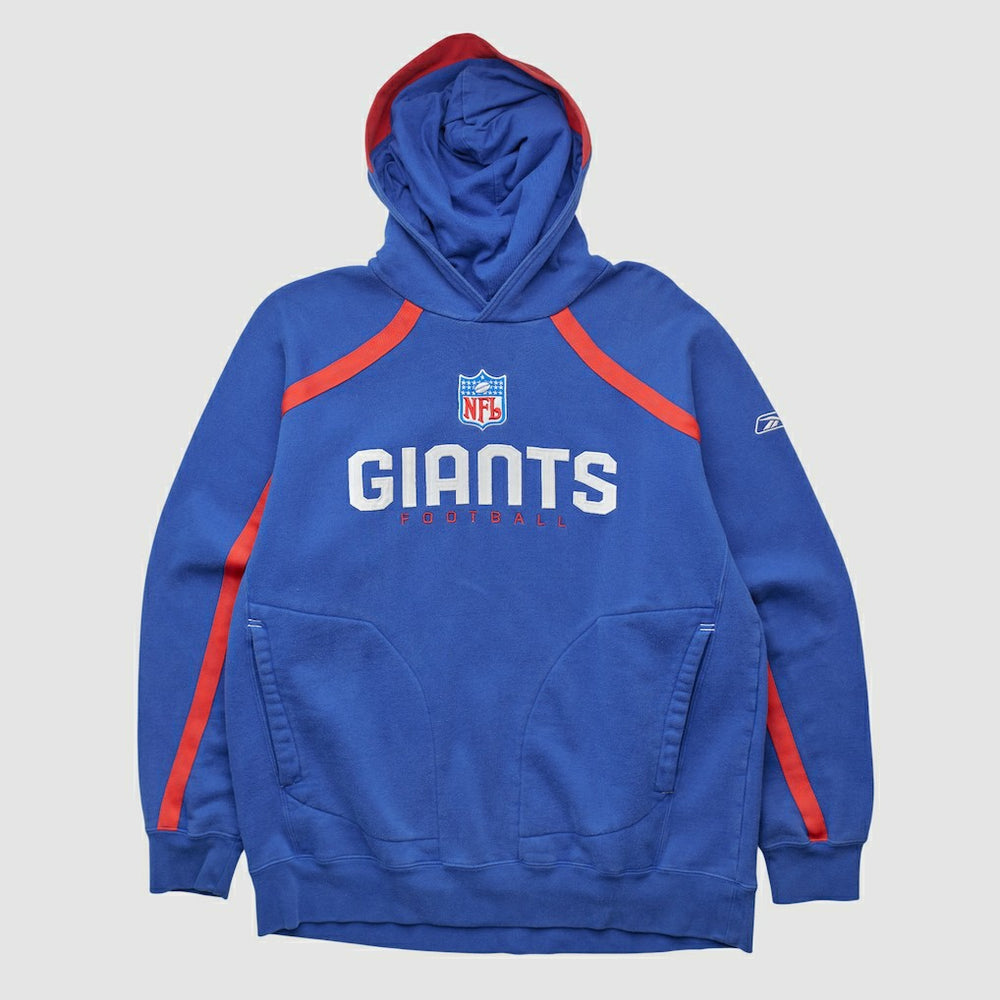 New York Giants Reebok 2000s Hooded Pullover Sweatshirt - Blue Vintage - Fanatics