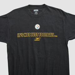 Pittsburgh Steelers Reebok 2000s T-shirt - Black Vintage - Fanatics
