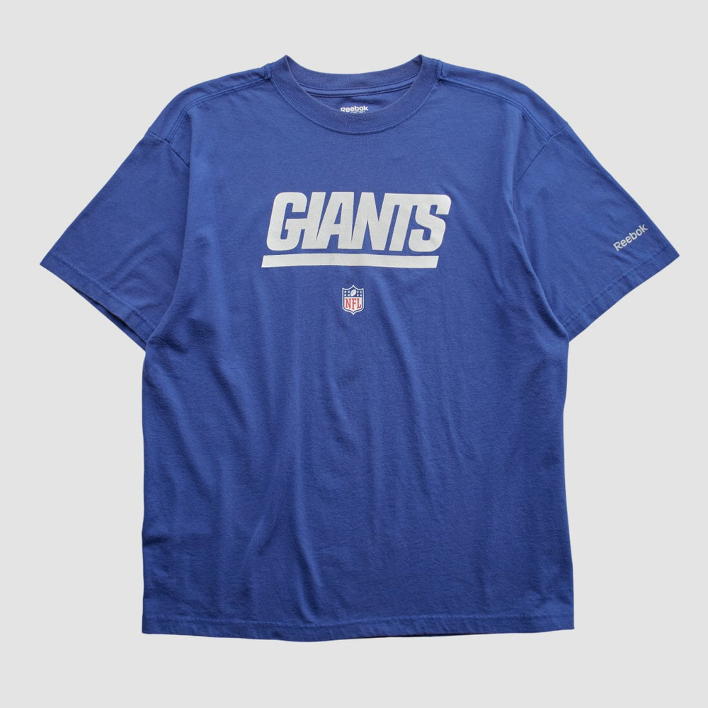 New York Giants Reebok 2000s T-shirt - Blue Vintage - Fanatics