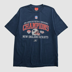 New England Patriots Reebok 2001 T-shirt - Navy Vintage - Fanatics