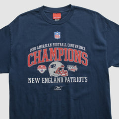 New England Patriots Reebok 2001 T-shirt - Navy Vintage - Fanatics