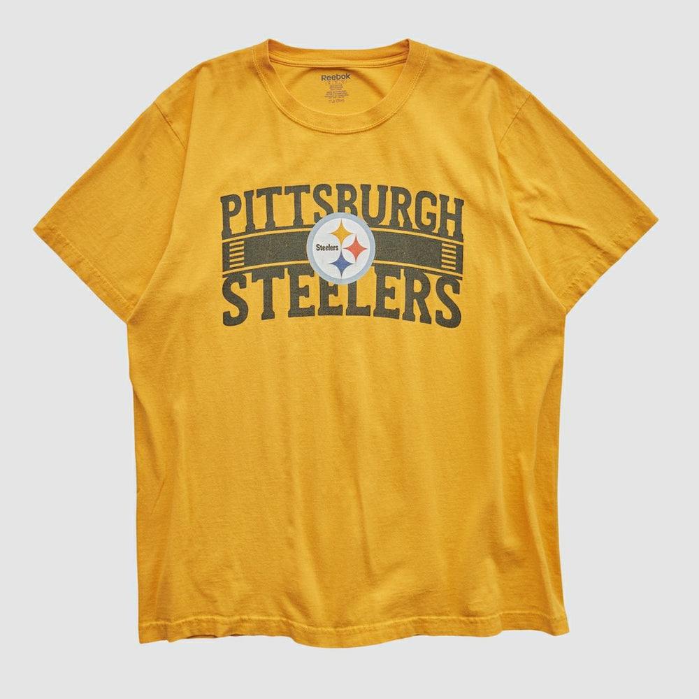 Pittsburgh Steelers Reebok 2000s T-shirt - Yellow Vintage - Fanatics