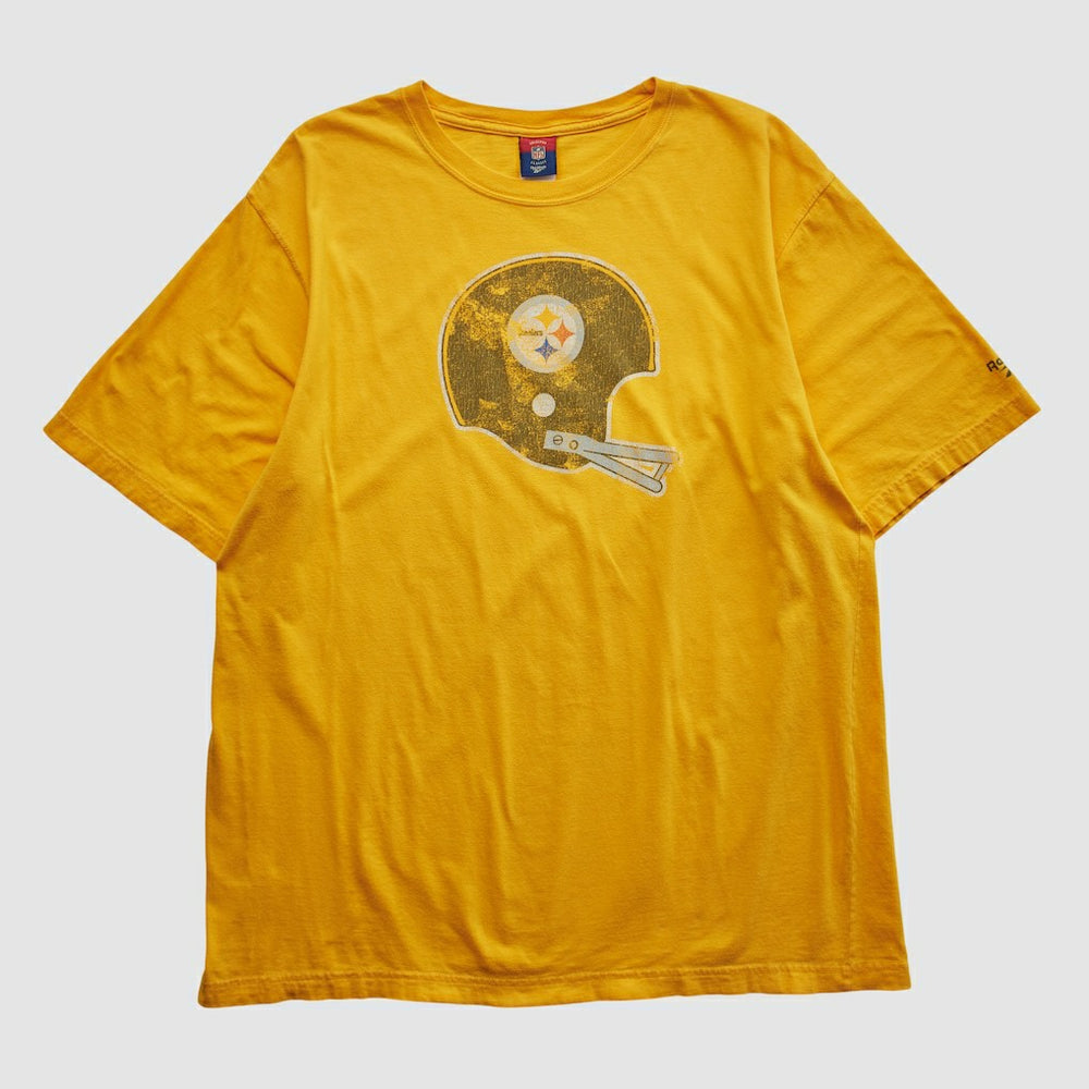 Pittsburgh Steelers Reebok 2000s T-shirt - Yellow Vintage - Fanatics