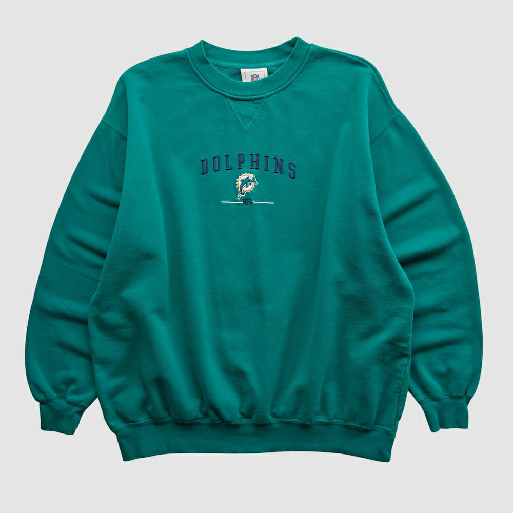 Miami Dolphins NFL 2000s Pullover Sweatshirt - Teal Vintage - Fanatics