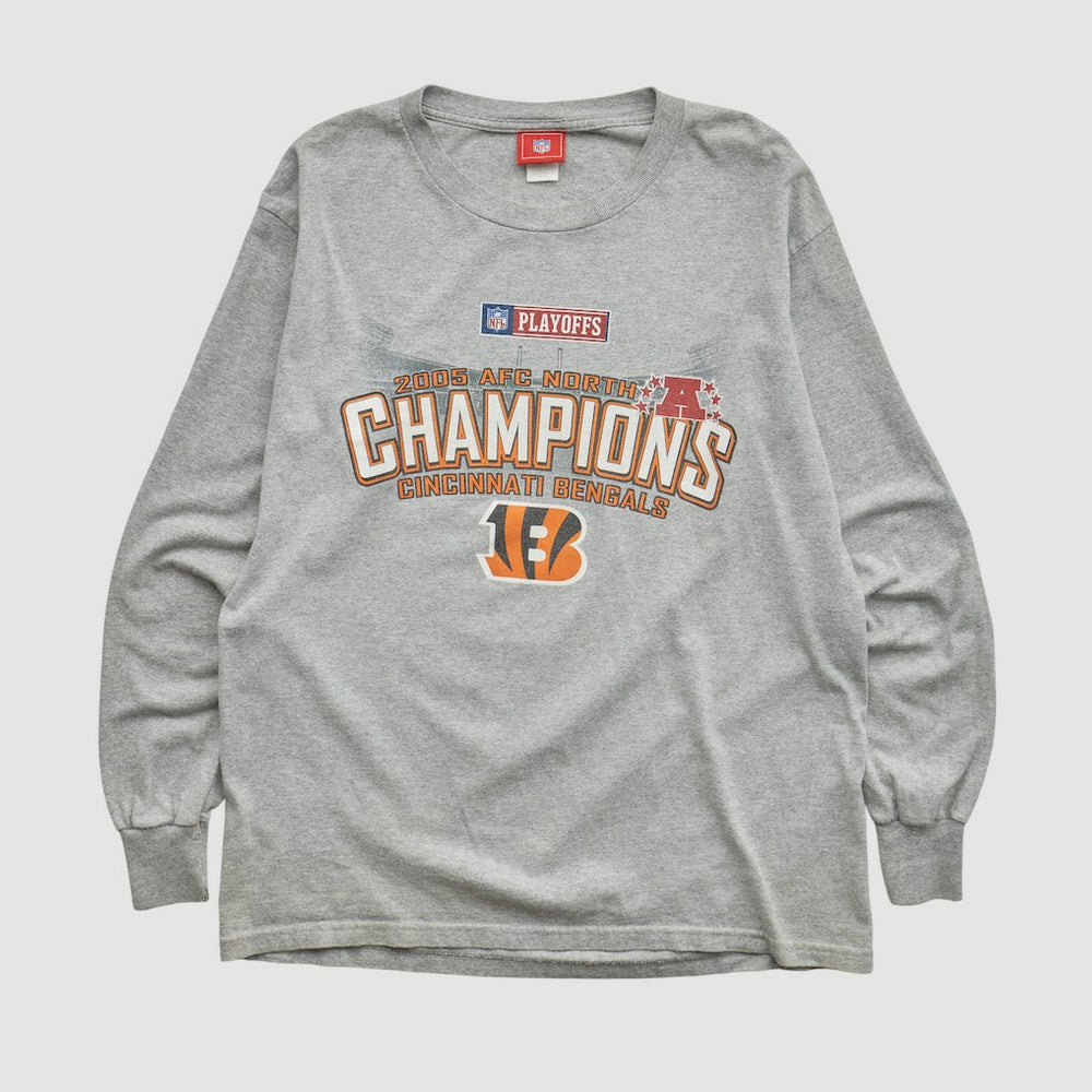 Cincinnati Bengals NFL 2005 Long Sleeve T-shirt - Heather Gray Vintage - Fanatics