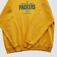 Green Bay Packers NFL 2000s Pullover Sweatshirt - Yellow Vintage - Fanatics