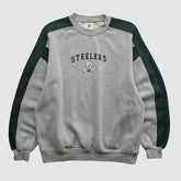Pittsburgh Steelers NFL 2000s Pullover Sweatshirt - Heather Gray Vintage - Fanatics