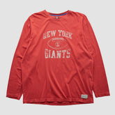 New York Giants Reebok 2000s Long Sleeve T-shirt - Red Vintage - Fanatics