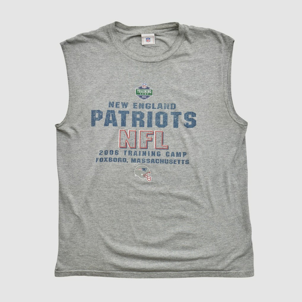 New England Patriots NFL 2006 Tank - Heather Gray Vintage - Fanatics