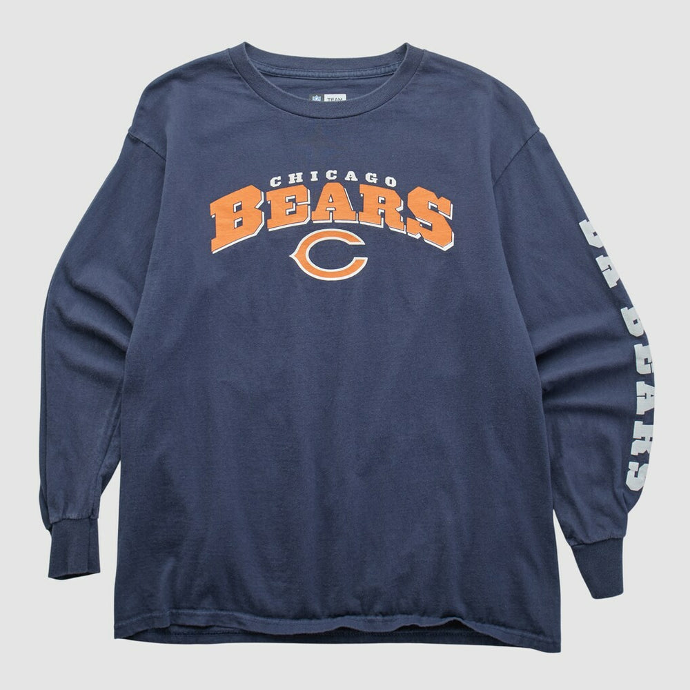 Chicago Bears NFL 2010s Long Sleeve T-shirt - Navy Vintage - Fanatics