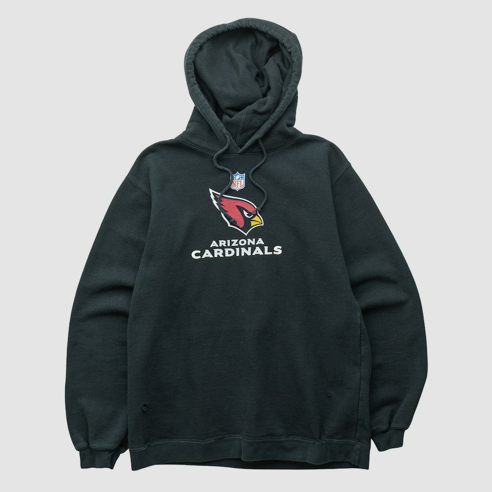 Arizona Cardinals Reebok 2000s Hooded Pullover Sweatshirt - Black Vintage - Fanatics
