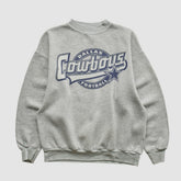 Dallas Cowboys Logo 7 90s Pullover Sweatshirt - Heather Gray Vintage - Fanatics
