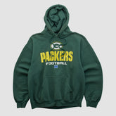 Green Bay Packers NFL 2000s Hooded Pullover Sweatshirt - Green Vintage - Fanatics