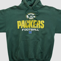 Green Bay Packers NFL 2000s Hooded Pullover Sweatshirt - Green Vintage - Fanatics