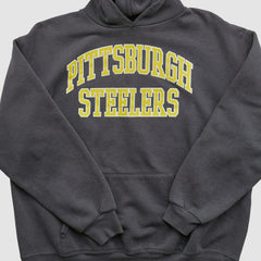 Pittsburgh Steelers NFL 2000s Hooded Pullover Sweatshirt - Black Vintage - Fanatics