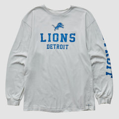 Detroit Lions NFL 2000s Long Sleeve T-shirt - White Vintage - Fanatics