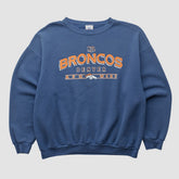 Denver Broncos NFL 2000s Pullover Sweatshirt - Navy Vintage - Fanatics